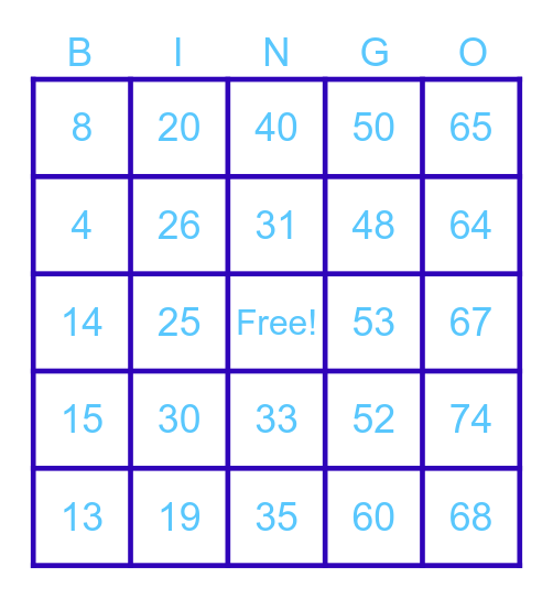 DEANNA'S BIRTHDAY Bingo Card