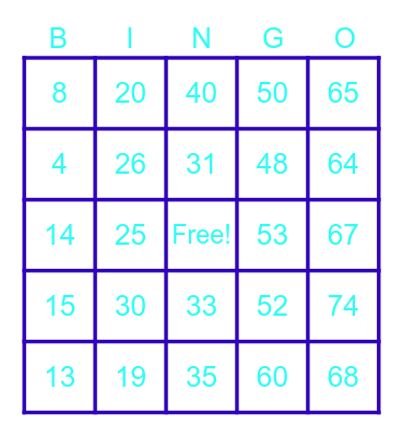 DEANNA'S BIRTHDAY Bingo Card