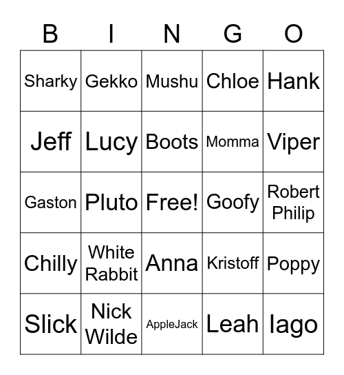 Andy - Sound Of The Underground - 5 - Part 1 Bingo Card