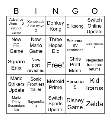 September Direct Bingo Card