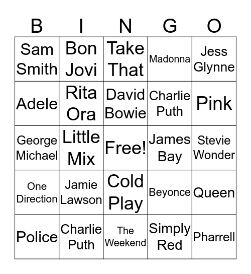 Bright Bingo  Bingo Card