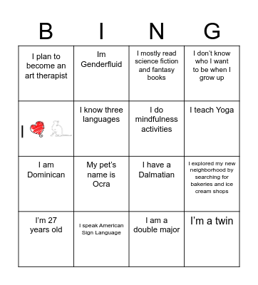 8.31 Bingo Card