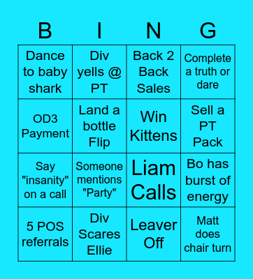 EOM Bingo! Bingo Card