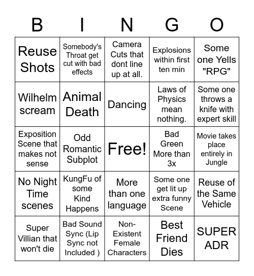 How Killed Captain Alex Bingo Card