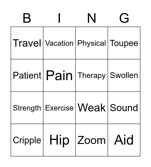 test Bingo Card