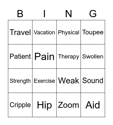 test Bingo Card