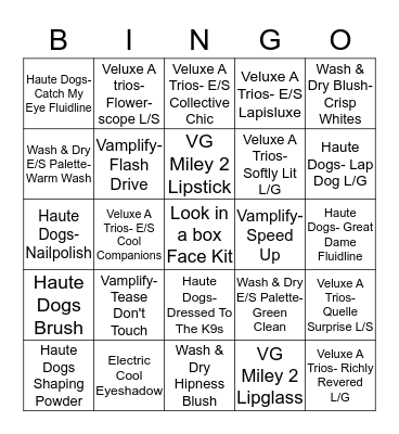 MAC BINGO OCTOBER 2015 Bingo Card