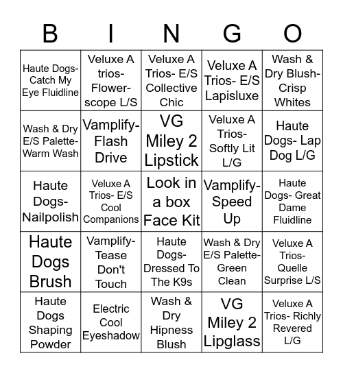 MAC BINGO OCTOBER 2015 Bingo Card