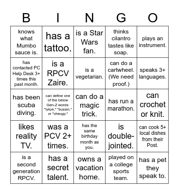 CD Conference 2022 Bingo Card