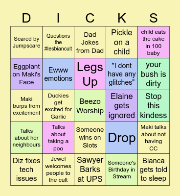 Maki Bingo Card
