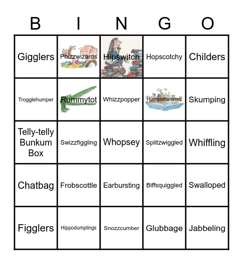 Gobblefunk Words Bingo Card