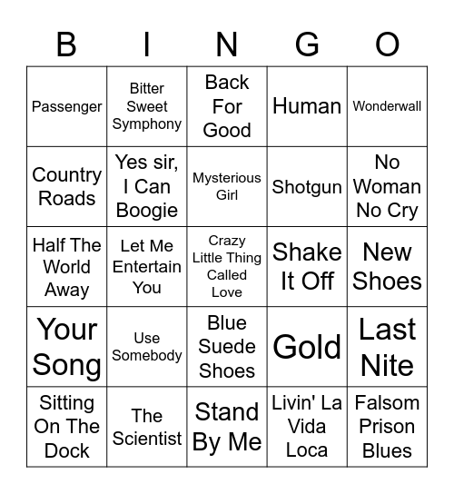 Round One Bingo Card