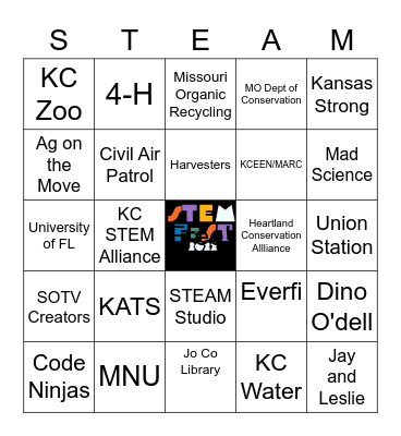 STEM Fest Bingo Card