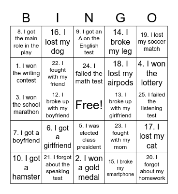 Bingo Card