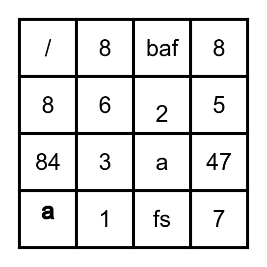 Jess Mata Loteria Bingo Card