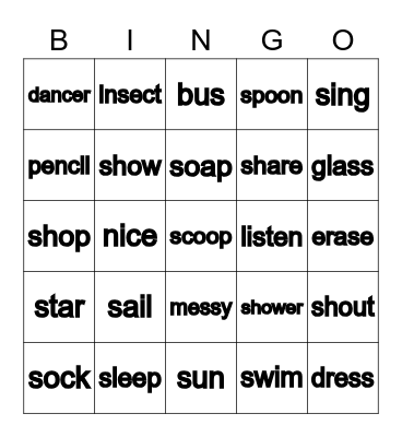 Arctic Bingo Card