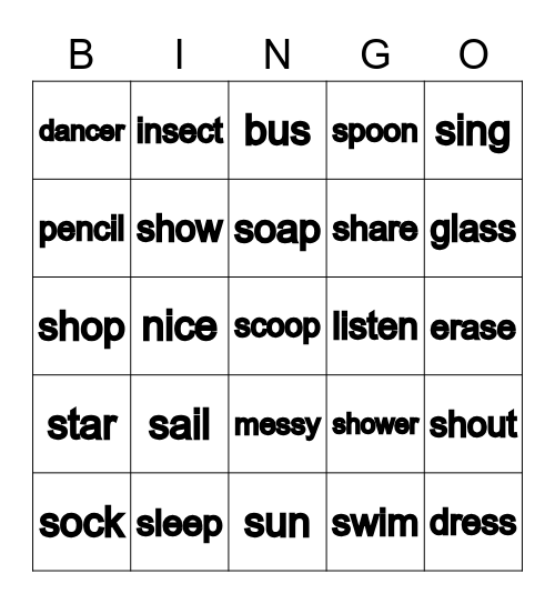 Arctic Bingo Card