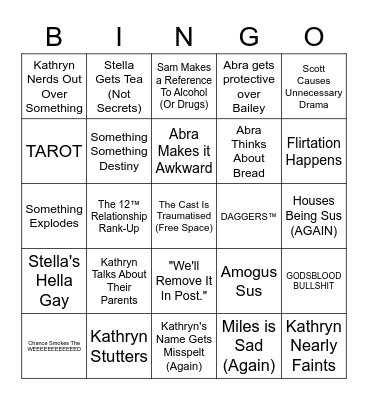 ROTG Bingo Card