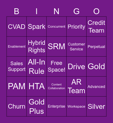 AST BINGO Card