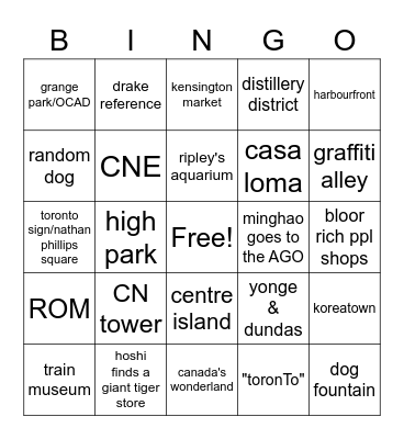 seventeen in toronto 2022 Bingo Card