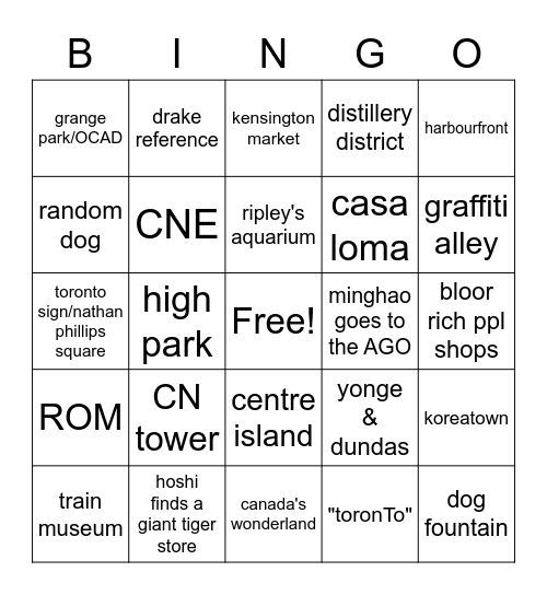 seventeen in toronto 2022 Bingo Card