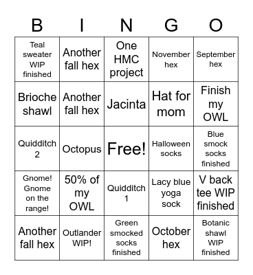 genmai Fall 22 HPKCHC Bingo! Bingo Card