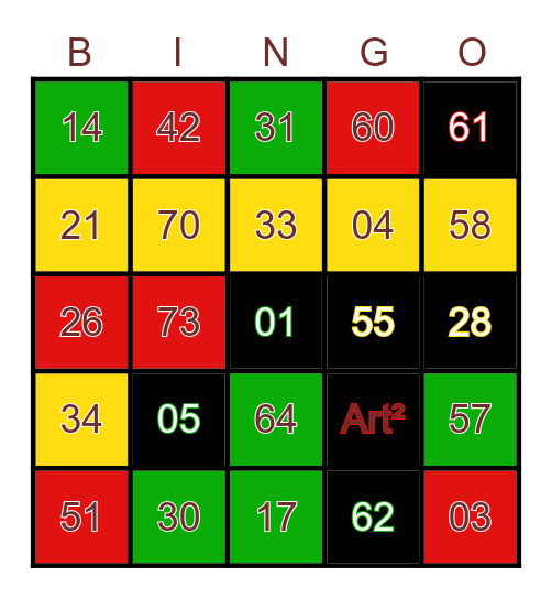 Cil Chaii Bingo Card
