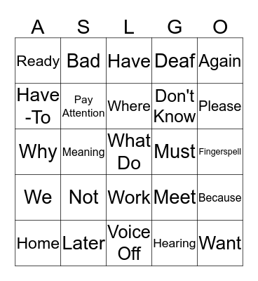 Introductions List 2 Bingo Card