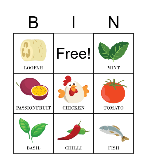 Harvest Banquet Bingo Card