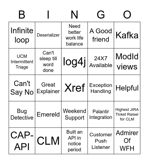 Moments With Arun Bingo Card