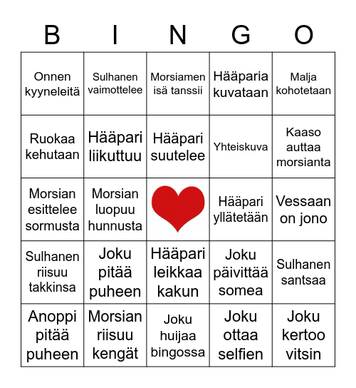 HÄÄBINGO Card