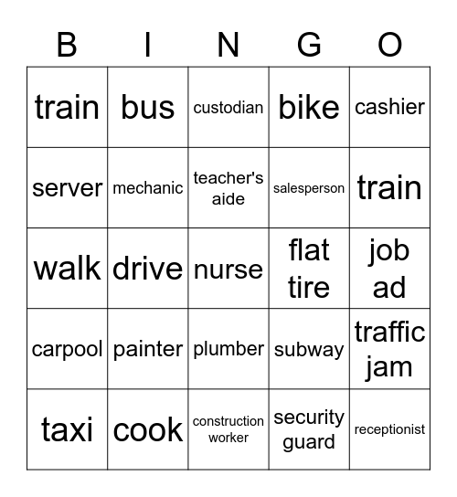 MODULE 9-B Bingo Card
