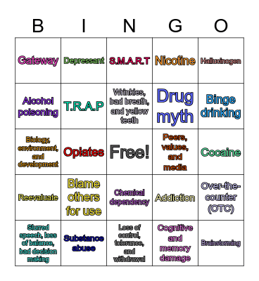 A Second Look Bingo Card