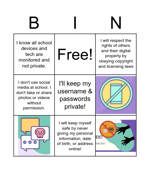 Tech Tips Bingo Card