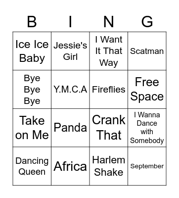 Mr. Howell's Music Bingo Card