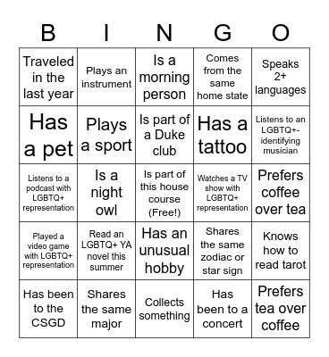 Marsha's Home Icebreaker! Bingo Card