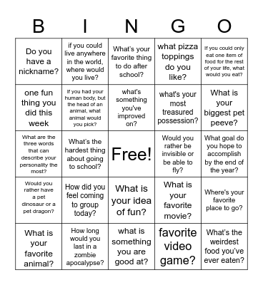Bingo Card