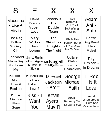 VBW5G3 Bingo Card
