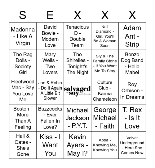 VBW5G3 Bingo Card