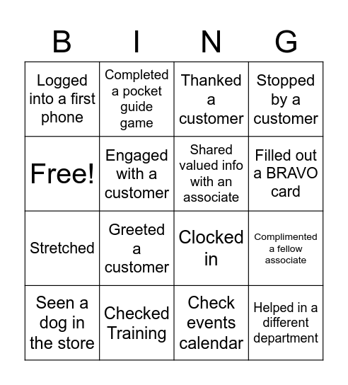Success Share B-I-N-G-O Bingo Card