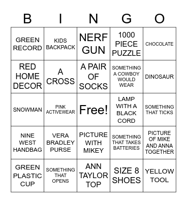 GOODWILL BINGO Card