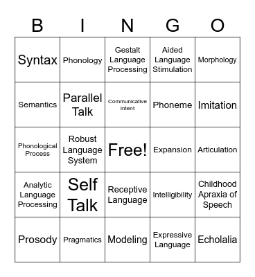A&C Bingo Card
