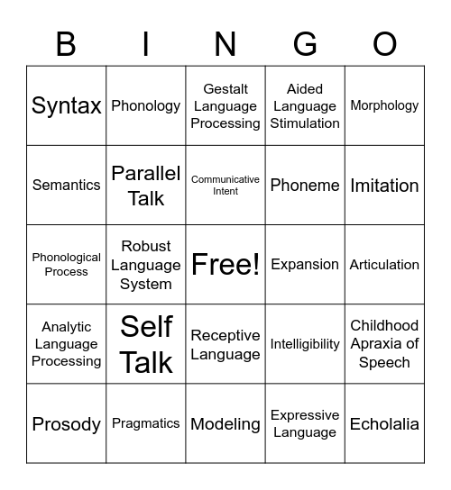 A&C Bingo Card