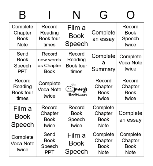 Mission Clear:) Bingo Card