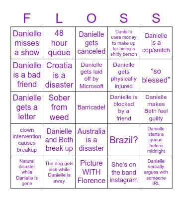 ClownChat Bingo Card