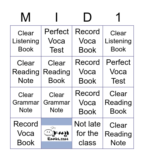 Mission Clear:) Bingo Card