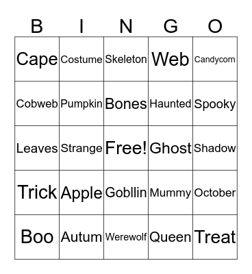 Bingo Card