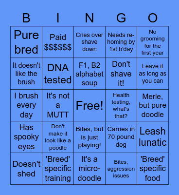 Why are Doodle People Like This? Bingo Card