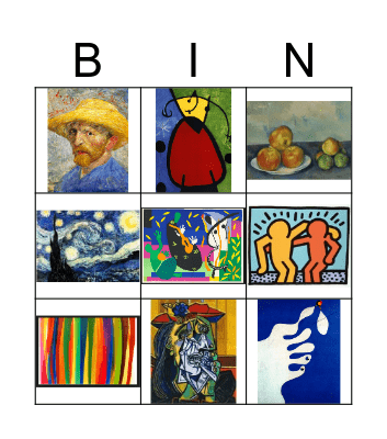 ART BINGO Card