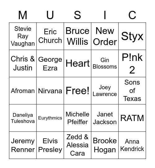 Music_09032022 Bingo Card